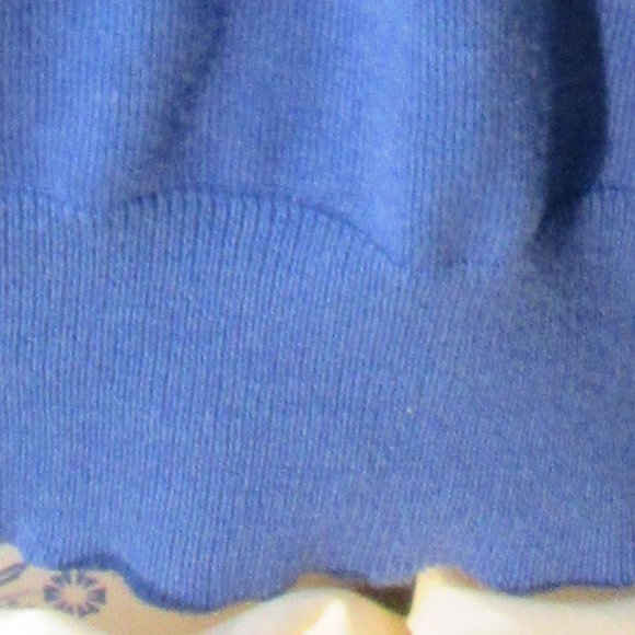 Gorgeous Deep Blue Accent Sweater / Size 2X / Cotton Rayon - Picture 7 of 9